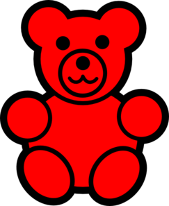 Red Teddy Bear Clipart