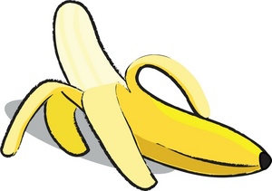 Banana clipart image delicious peeled banana ripe and tasty image