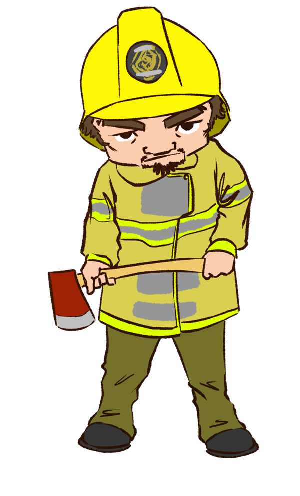 Fireman free to use clip art image
