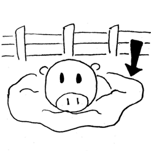 Pig In Mud Clipart 