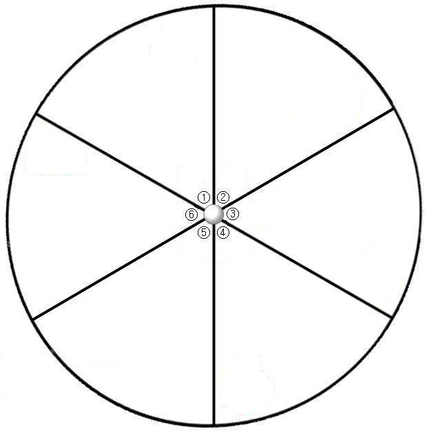 8 Section Blank Spinner Wheel