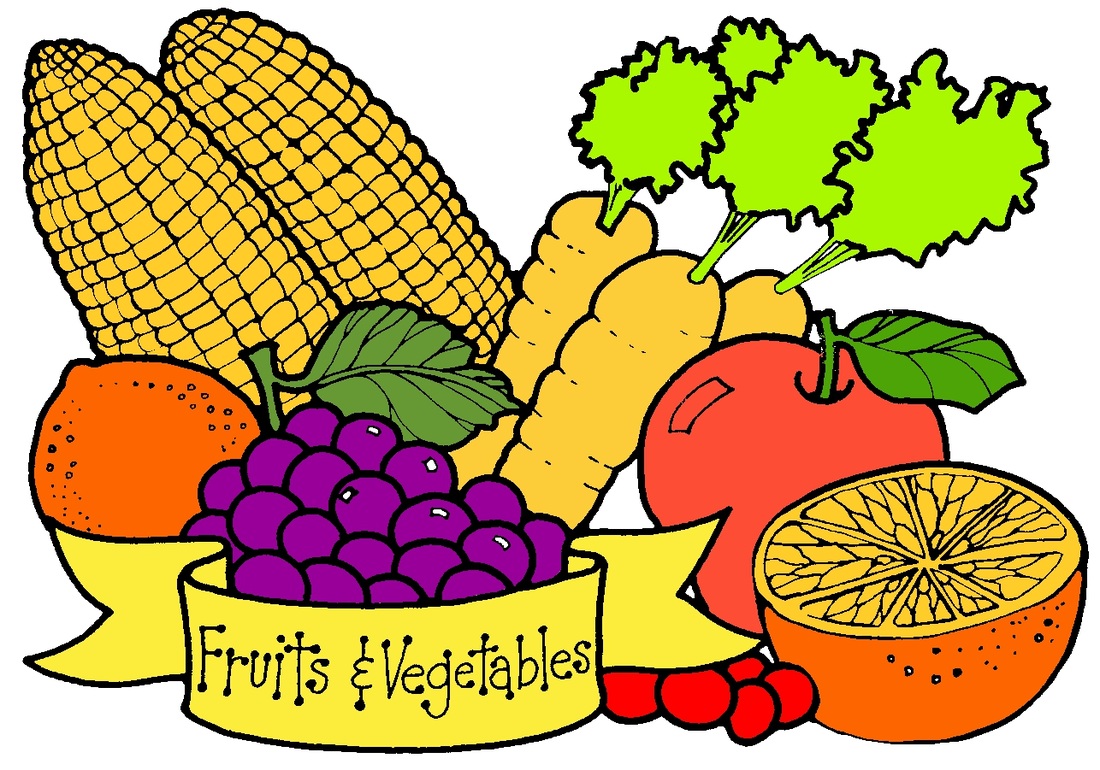 Fruits And Vegetables Border Clipart 
