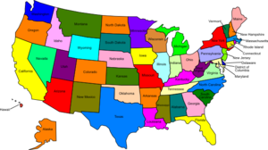 Us Map With States Clip Art