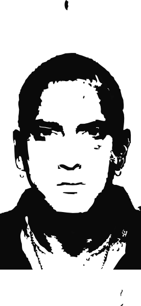 Eminem Headshot Grey Clip Art
