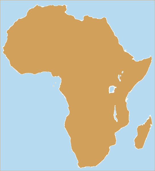 Blank Map Africa