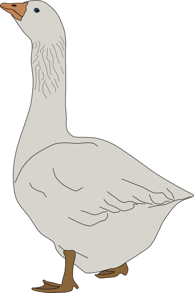 Goose Cartoon Clipart