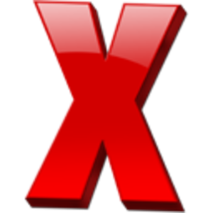 Red Letter X Clipart