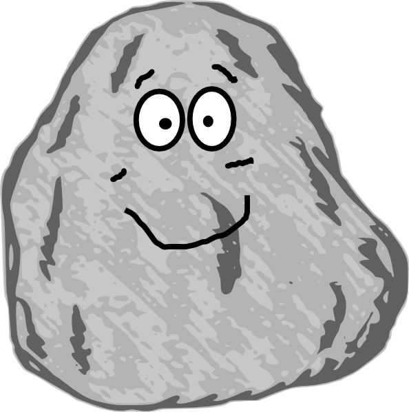 Rock clipart black and white free clipart image image