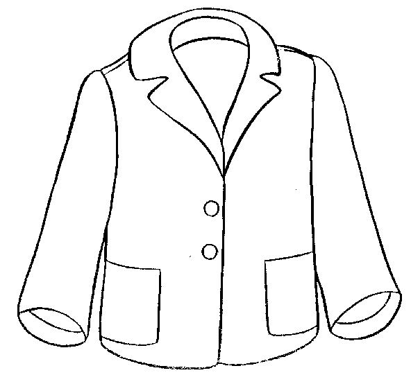 jacket clipart black and white - photo #2
