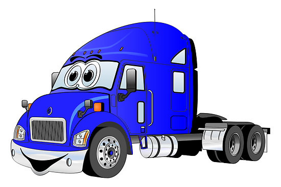 semi truck cartoon - Clip Art Library