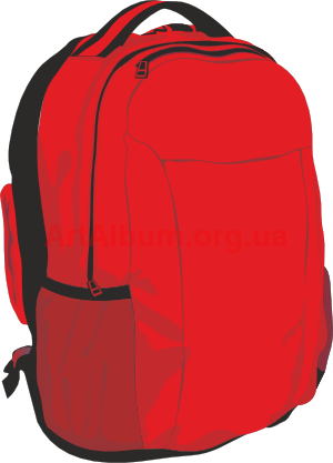 Backpack clipart graphic free travel bag stock image image 