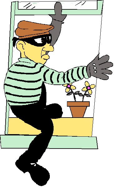 free clip art cartoon burglar - photo #6