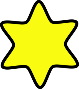 David Star Yellow Clip Art