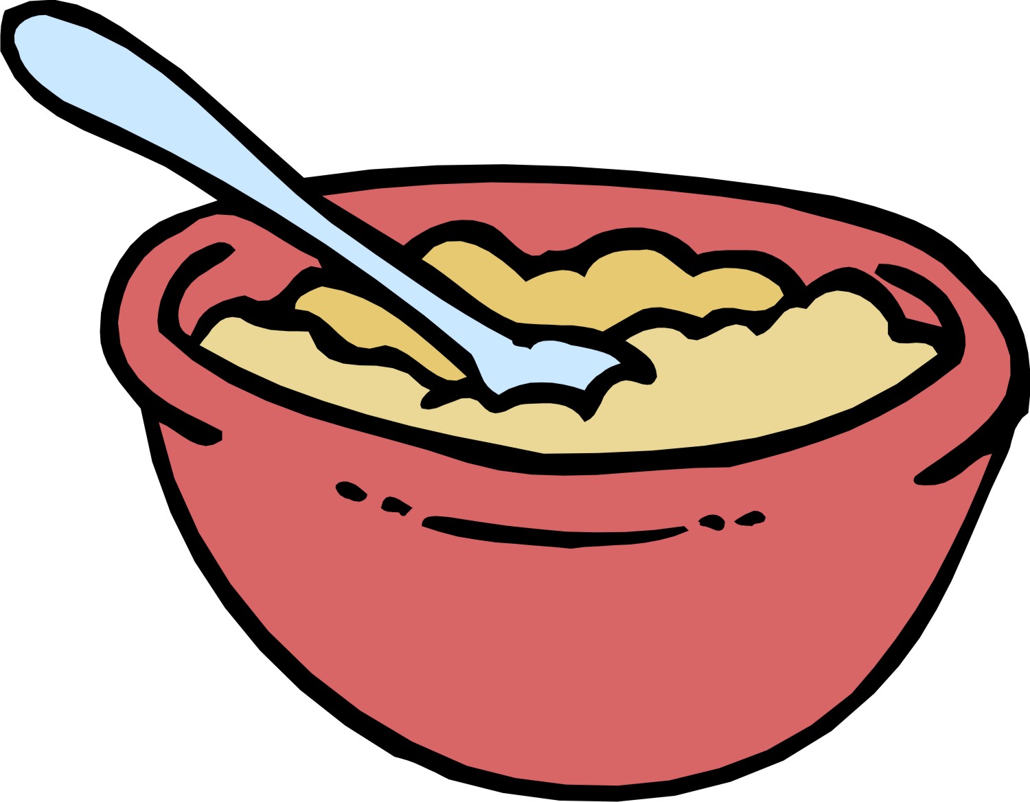 bowl of oatmeal cartoon - Clip Art Library