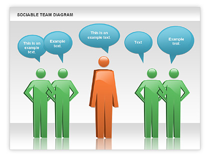 Sociable Team Diagram for PowerPoint Presentations, Download Now