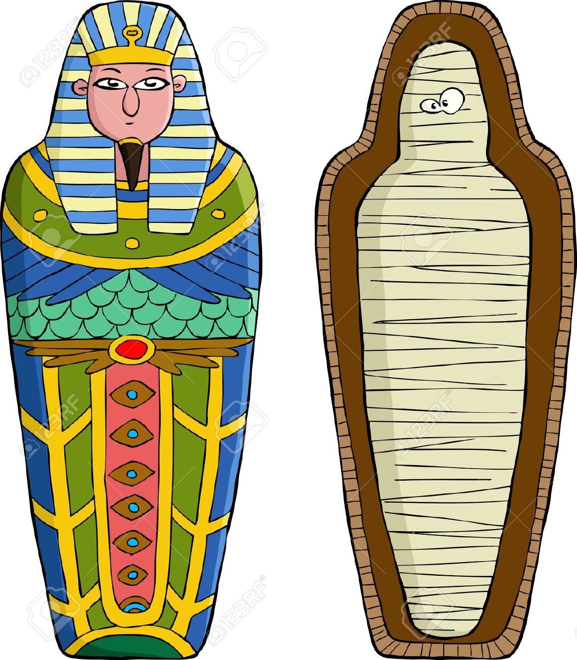 Mummy mummies clipart image