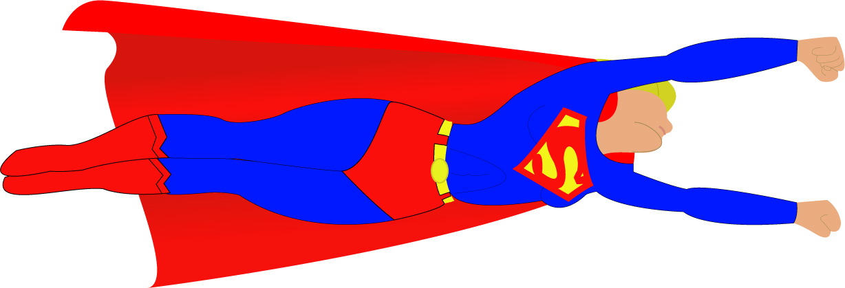 flying super woman cartoon - Clip Art Library