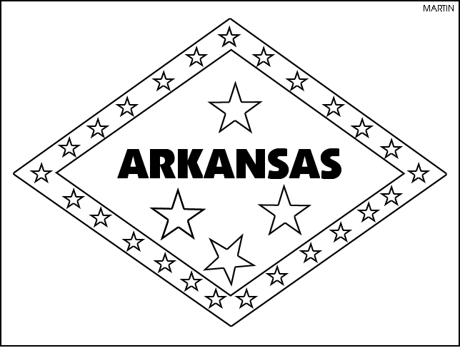 Free United States Clip Art by Phillip Martin, Arkansas State Flag