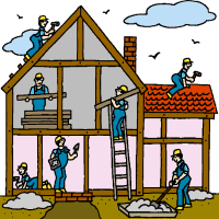 house construction clipart free