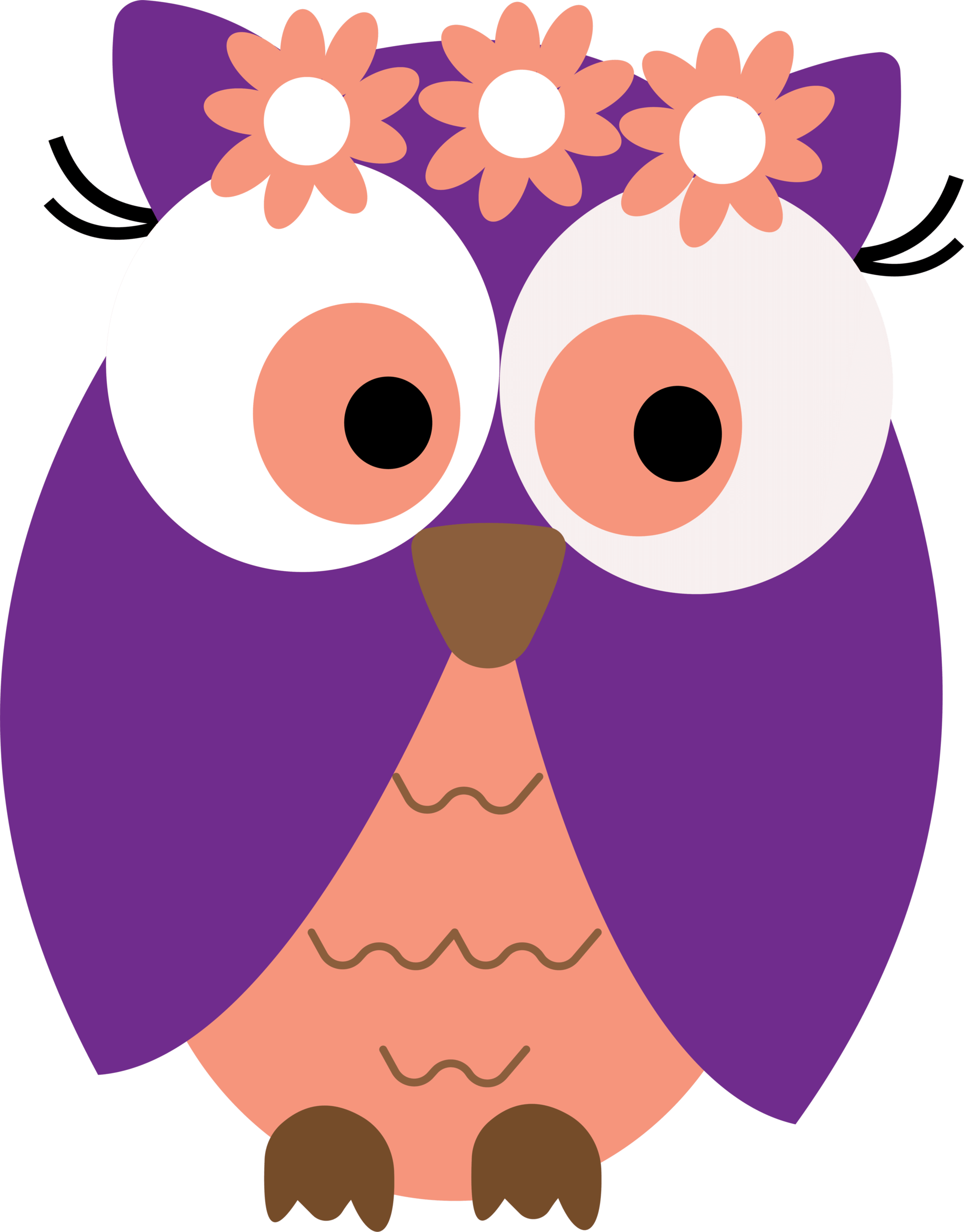 Purple owl clipart free clipart image 4 - Clip Art Library