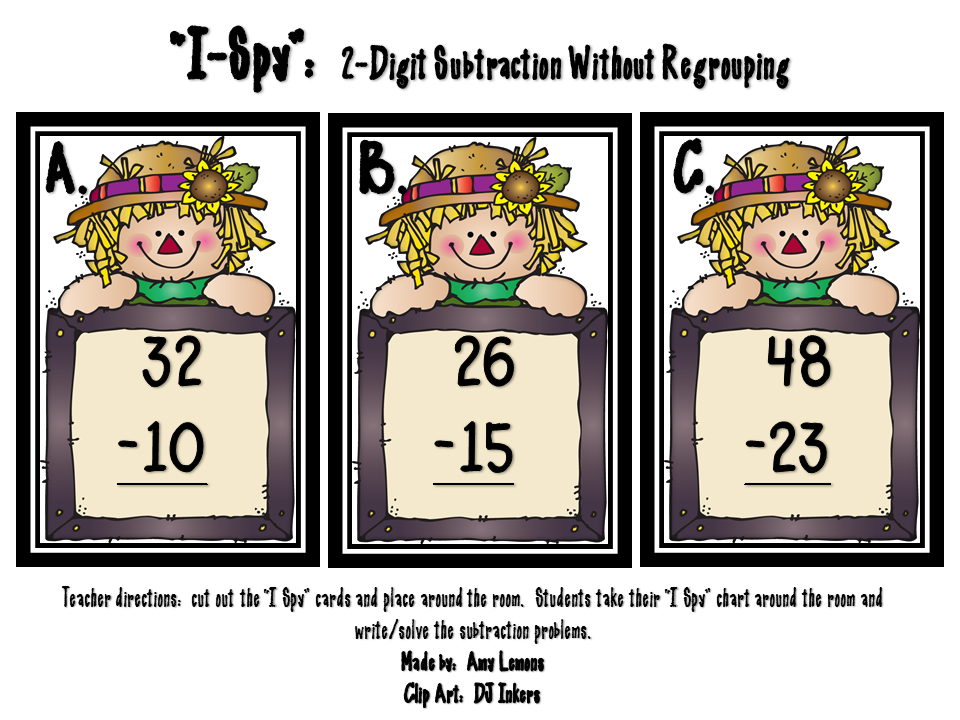 Step into 2nd Grade with Mrs. Lemons: 2 Digit Subtraction Without