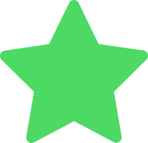 Star Green Favorite Clip Art 