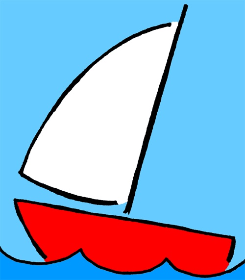 free clip art sailboat cartoon - photo #14