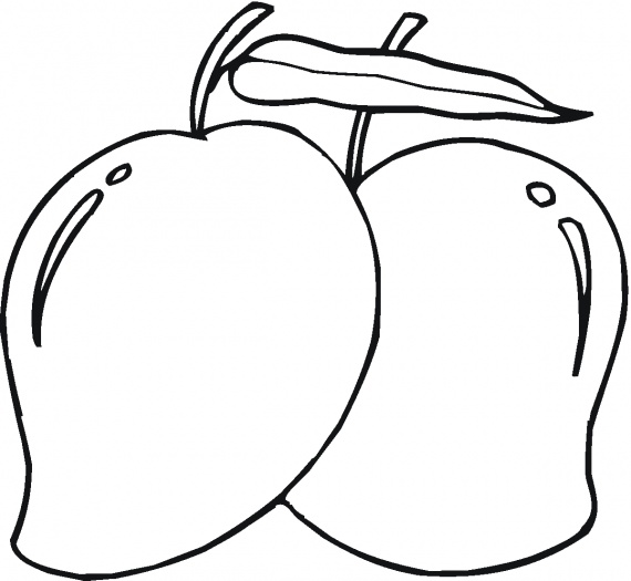 mangoes clipart black and white - Clip Art Library