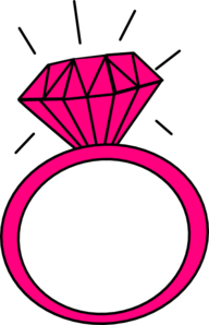 Pink Diamond Ring Clipart