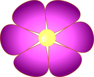 Violet Flower Clip Art 