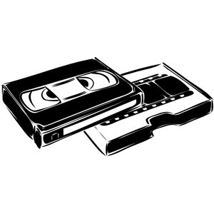 cassette video architett 01 clipart, cliparts of cassette video