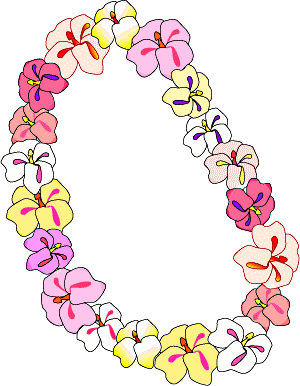 Luau Flowers Clip Art Borders Free