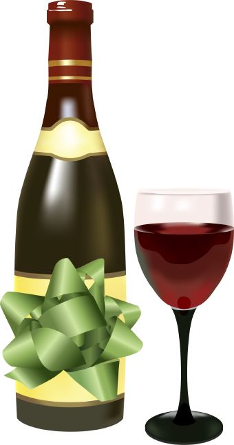 Birthday Wine Clipart