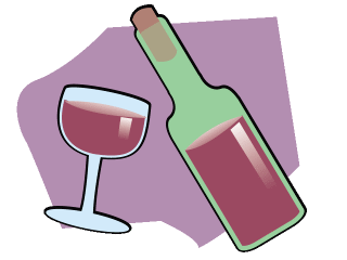Download Wine Clip Art ~ Free Clipart of Wine Glasses , Bottles