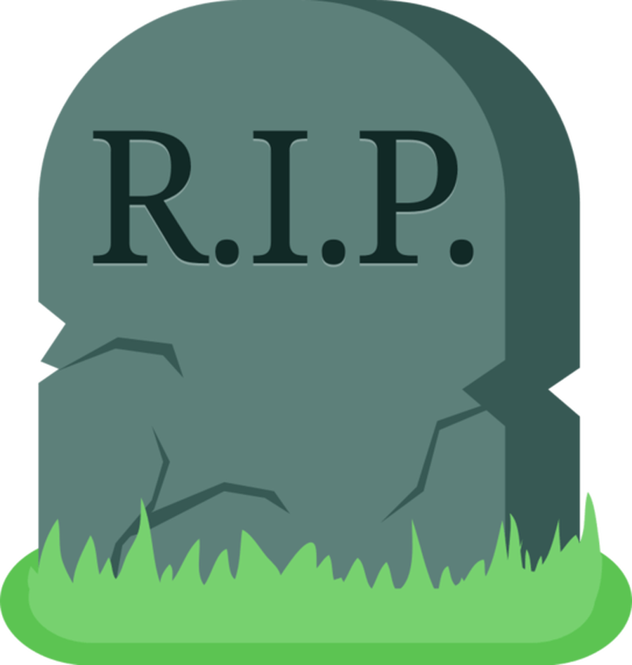 Headstone rip tombstone clipart image 