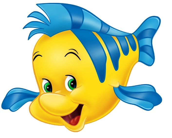 flounder little mermaid - Clip Art Library