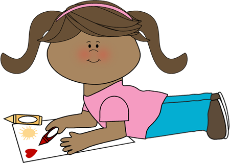 girl coloring clipart - Clip Art Library