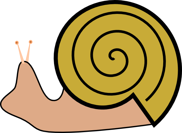 cartoon snails clipart