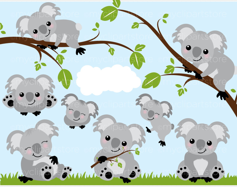 Koala cliparts