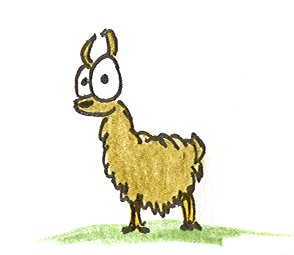 Cartoon Llama 