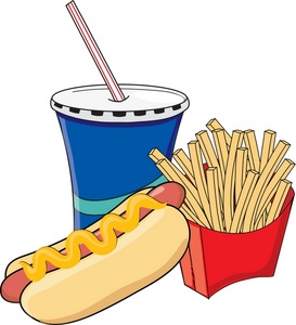 Junk Food Clipart Black And White