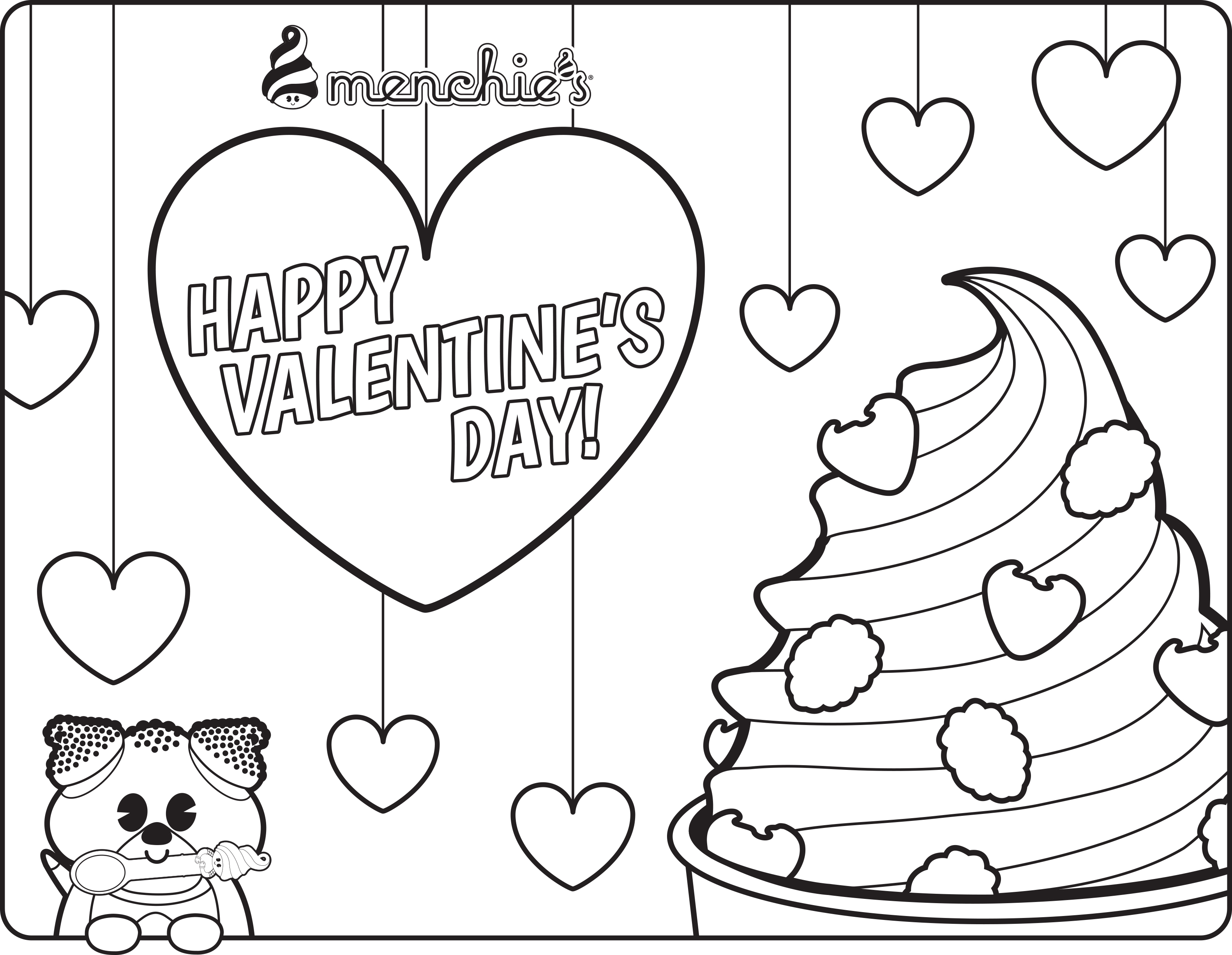 Free Frozen Yogurt Coloring Pages Clip Art Library