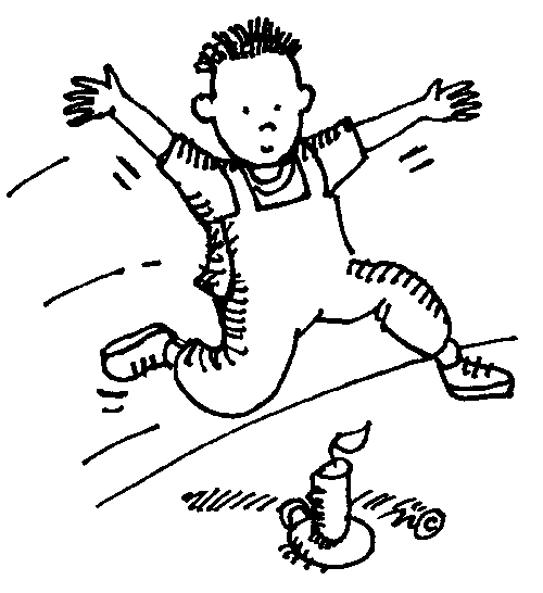 Jump Black And White Clipart
