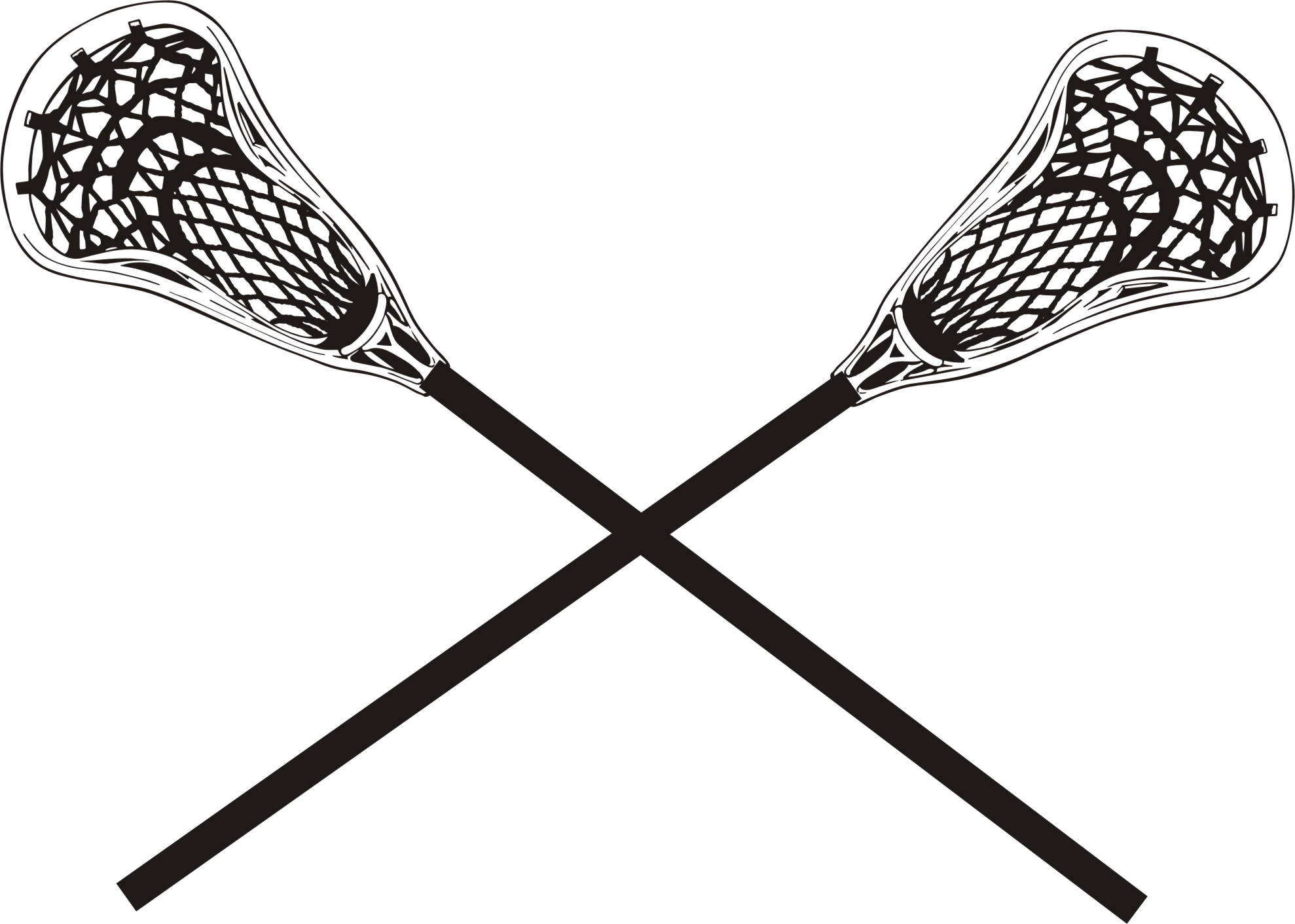 lacrosse girls clipart