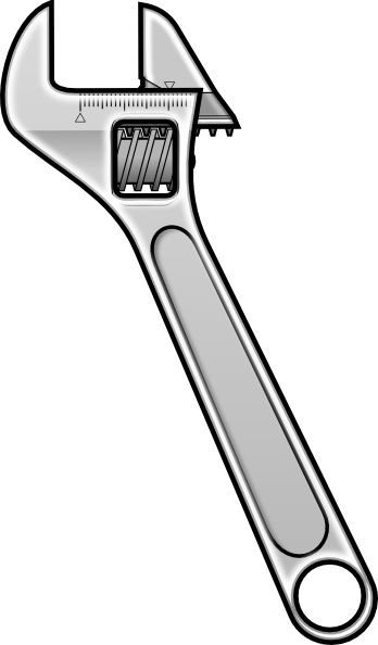 Method Adjustable Wrench Icon Style clip art Free Vector