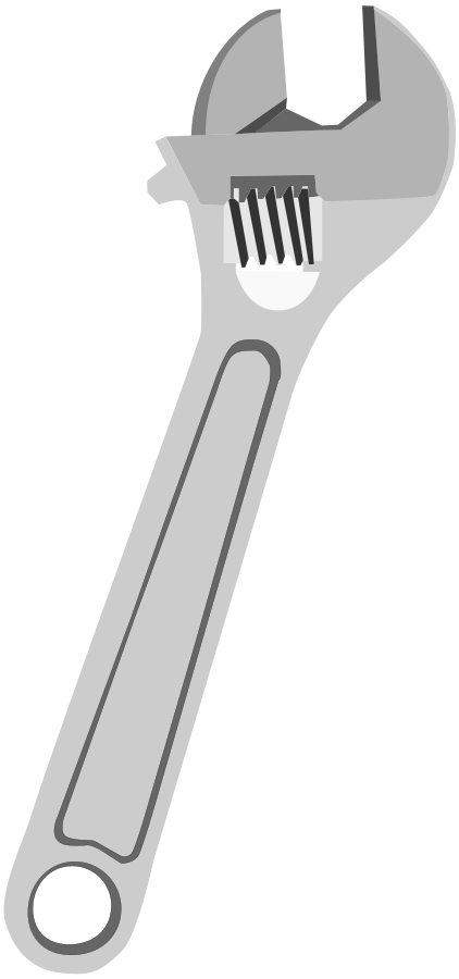 Adjustable Wrench SVG Vector file, vector clip art svg file