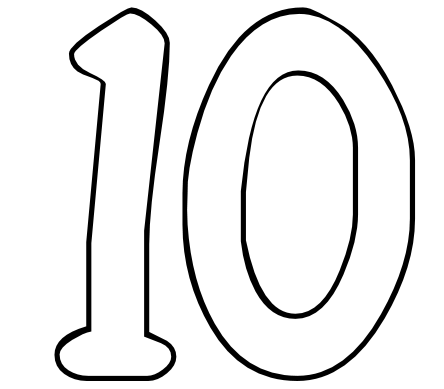 numbers 1 10 clipart png - Clip Art Library