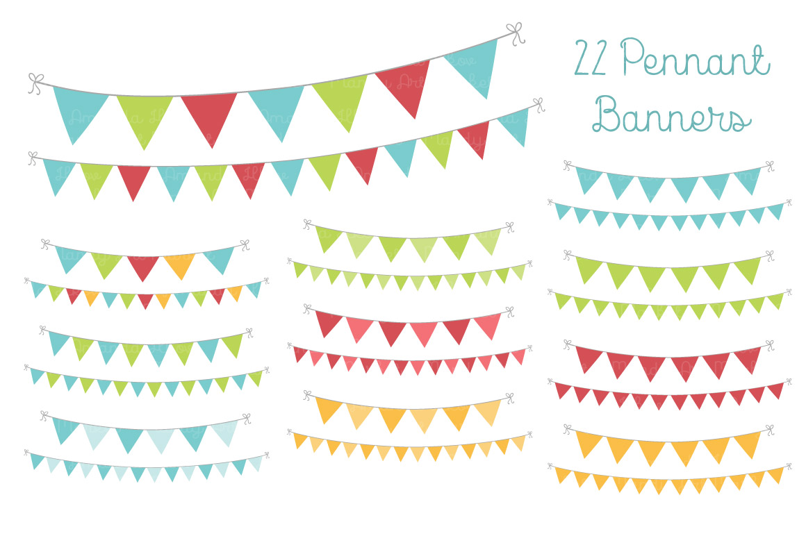 bunting banner clip art free - photo #30