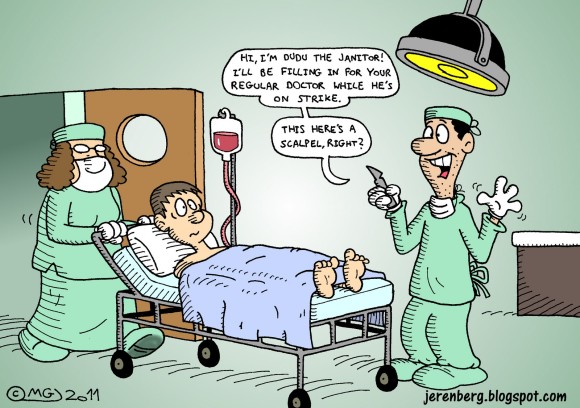 Funny Cartoons Back Surgery Clipart - Clip Art Library