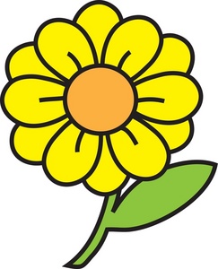 Free Yellow Flower Clipart